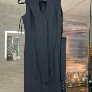 Calvin Klein button up dress Navy